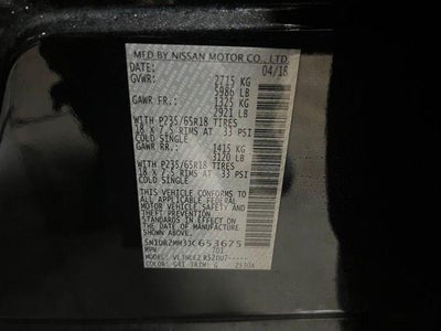 2018 Nissan Pathfinder 4x4 SV