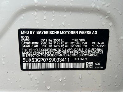 2025 BMW X3 30 xDrive Sports Activity Vehicle
