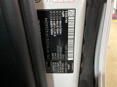 2023 Mercedes-Benz Metris Passenger Van Standard Roof 126" Wheelbase