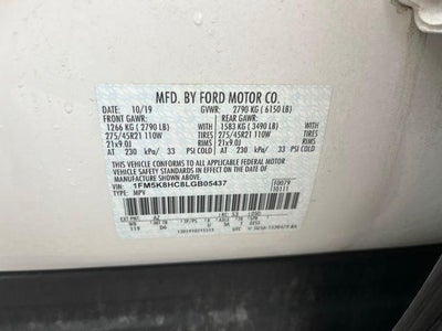 2020 Ford Explorer Platinum 4WD