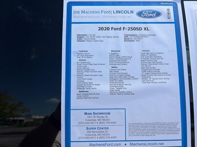 2020 Ford Super Duty F-250 SRW XL 4WD Crew Cab 6.75' Box