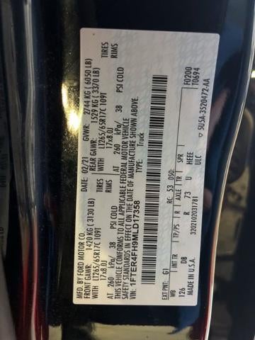 2021 Ford Ranger LARIAT 4WD SuperCrew 5' Box