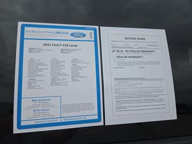 2021 Ford F-150 LARIAT 4WD SuperCrew 5.5' Box