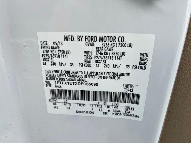 2013 Ford F-150 4WD SuperCab 6-1/2 Ft Box Lariat