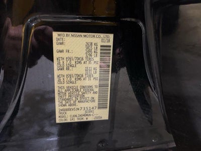 2018 Nissan Frontier Crew Cab 4x4 S Auto