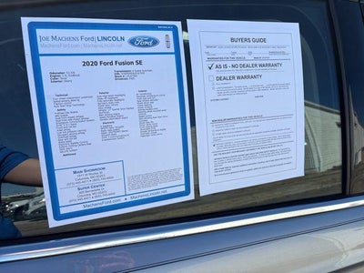 2020 Ford Fusion SE FWD