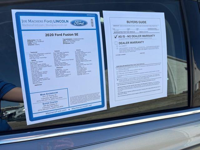 2020 Ford Fusion SE FWD