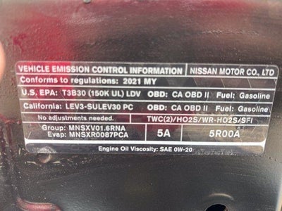2021 Nissan Versa SV CVT