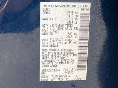 2020 Nissan Murano FWD Platinum
