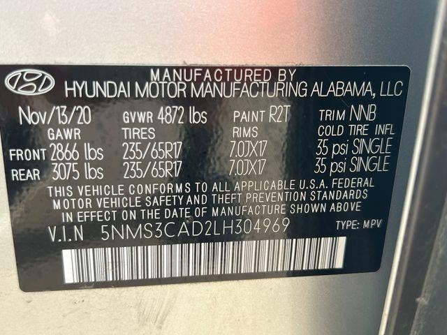 2020 Hyundai SANTA FE SEL 2.4L Auto AWD