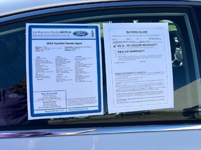 2016 Hyundai SONATA 4dr Sdn 2.4L Sport