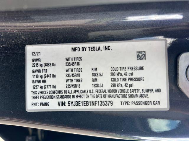 2022 Tesla Model 3 Long Range AWD *Ltd Avail*