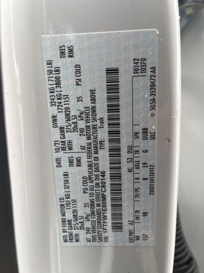 2021 Ford F-150 Platinum