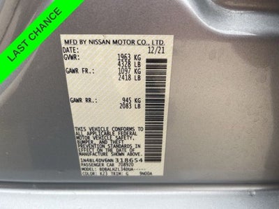 2022 Nissan Altima 2.5 SV