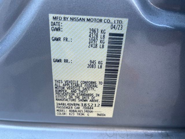 2023 Nissan Altima 2.5 SV