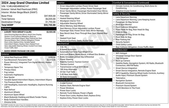 2024 Jeep Grand Cherokee Limited