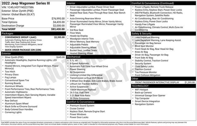 2022 Jeep Wagoneer Series III