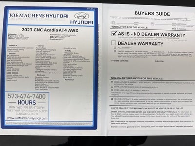 2023 GMC Acadia AT4 AWD
