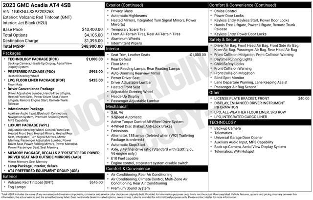 2023 GMC Acadia AT4 AWD