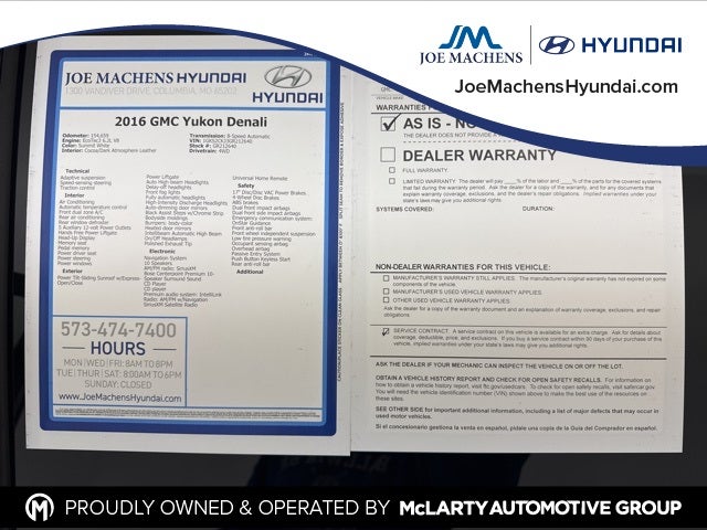 2016 GMC Yukon Denali