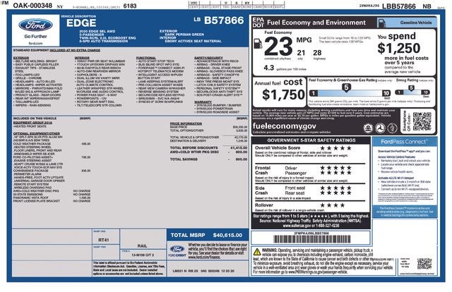 2020 Ford Edge SEL AWD