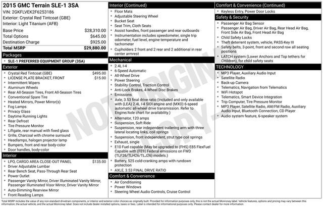 2015 GMC Terrain SLE-1