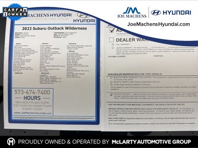 2022 Subaru Outback Wilderness