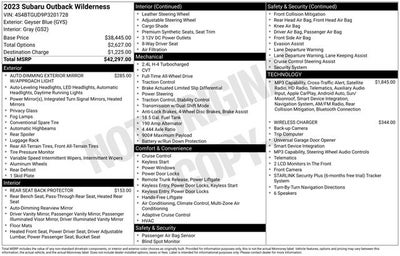 2023 Subaru Outback Wilderness