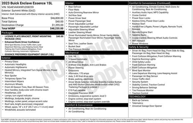 2023 Buick Enclave Essence