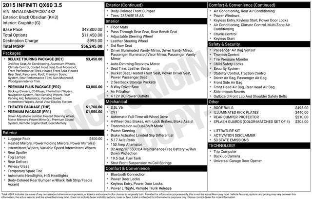 2015 INFINITI QX60 Base