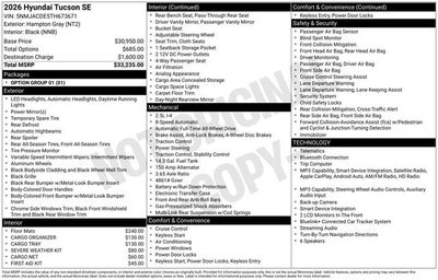 2026 Hyundai Tucson SE