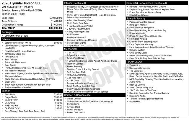 2026 Hyundai Tucson SEL