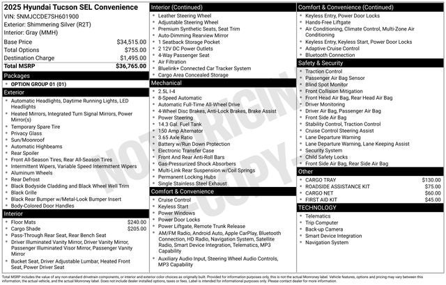 2025 Hyundai Tucson SEL Convenience AWD