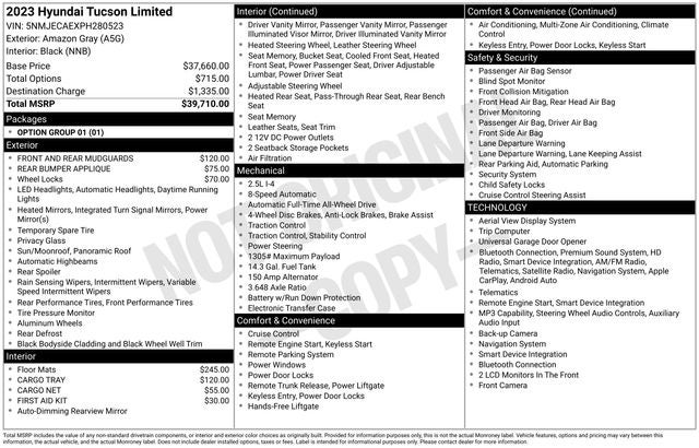 2023 Hyundai Tucson Limited AWD