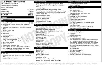 2026 Hyundai Tucson Limited