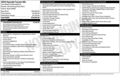 2023 Hyundai Tucson SEL AWD w/ Convenience Pkg