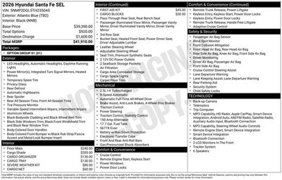 2026 Hyundai Santa Fe SEL