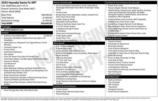 2025 Hyundai Santa Fe XRT AWD