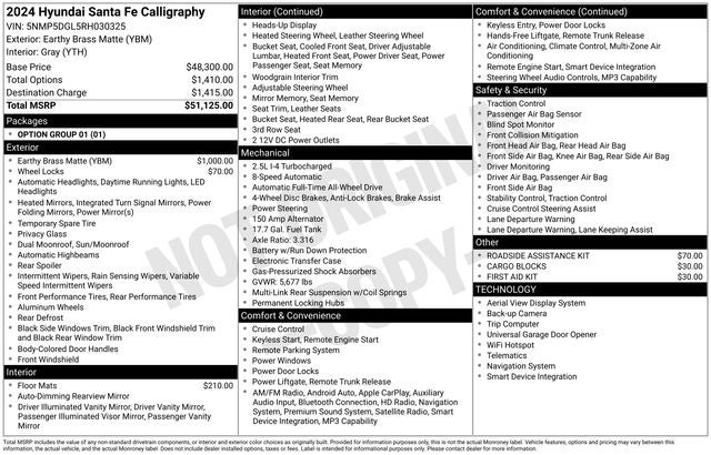 2024 Hyundai Santa Fe Calligraphy AWD
