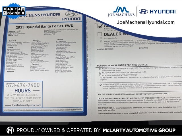 2023 Hyundai Santa Fe SEL FWD