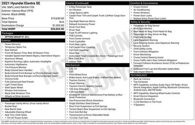 2021 Hyundai Elantra SE