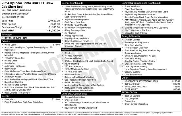 2024 Hyundai Santa Cruz SEL