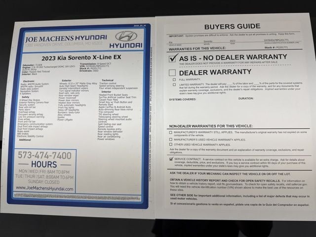 2023 Kia Sorento X-Line EX AWD