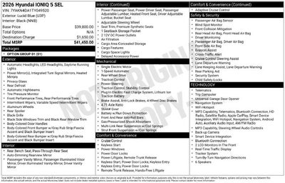 2026 Hyundai IONIQ 5 SEL RWD