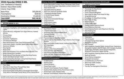 2026 Hyundai IONIQ 5 SEL AWD