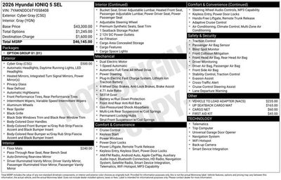 2026 Hyundai IONIQ 5 SEL AWD