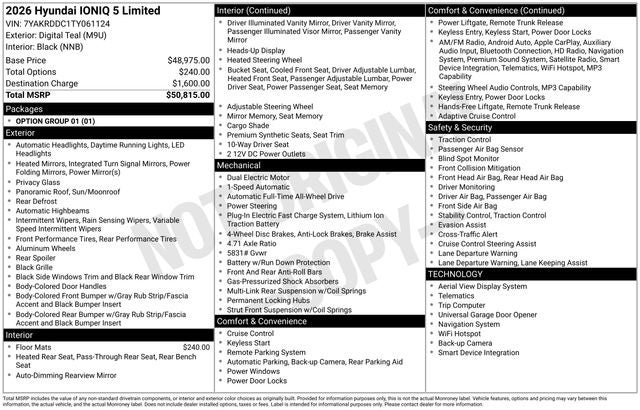 2026 Hyundai IONIQ 5 Limited AWD