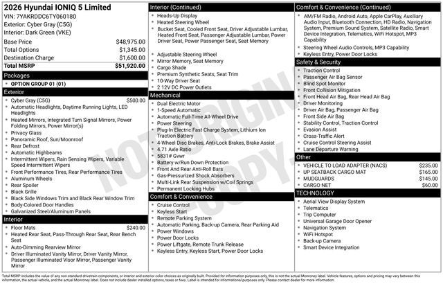 2026 Hyundai IONIQ 5 Limited AWD