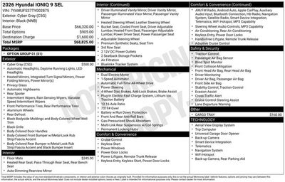 2026 Hyundai IONIQ 9 SEL AWD