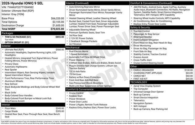 2026 Hyundai IONIQ 9 SEL AWD